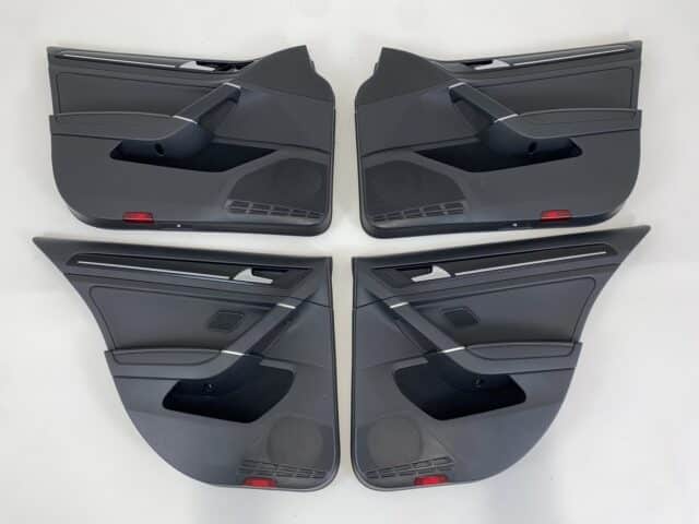 Vw Golf 7 R Paneles de puerta Cuero Negro