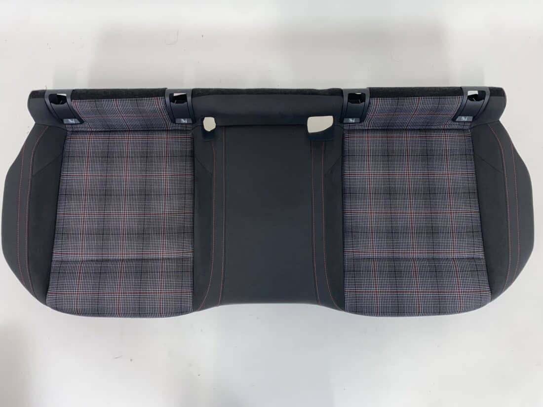 Interieur Vw Golf 8 Gti Alcantara Stof Grijs Geruit Rood Wit Grijs