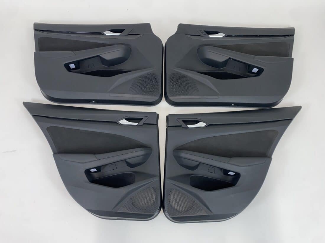 Interieur Vw Golf 8 Gti Alcantara Stof Grijs Geruit Rood Wit Grijs