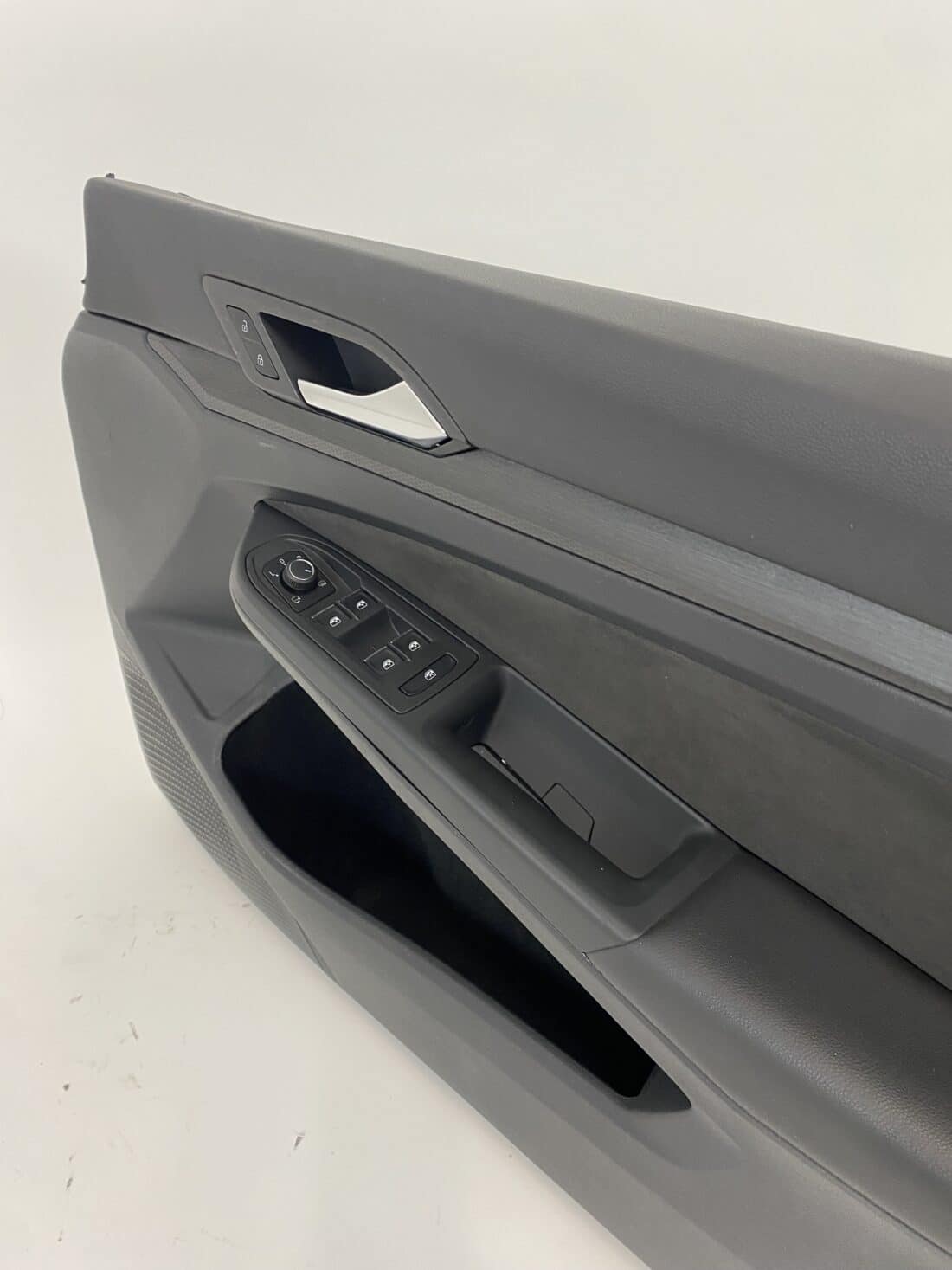 Interieur Vw Golf 8 Gti Alcantara Stof Grijs Geruit Rood Wit Grijs