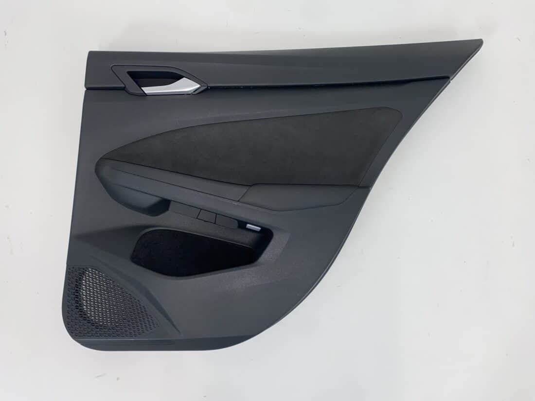 Interieur Vw Golf 8 Gti Alcantara Stof Grijs Geruit Rood Wit Grijs