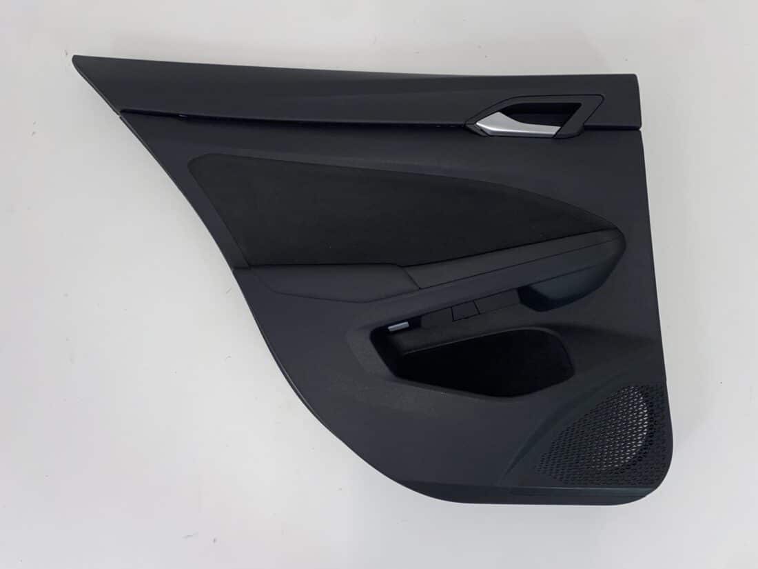 Interieur Vw Golf 8 Gti Alcantara Stof Grijs Geruit Rood Wit Grijs