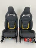 Mercedes Benz C-Klasse AMG Performance-Stoelen (W206) Zwart Leder Met Gele Details