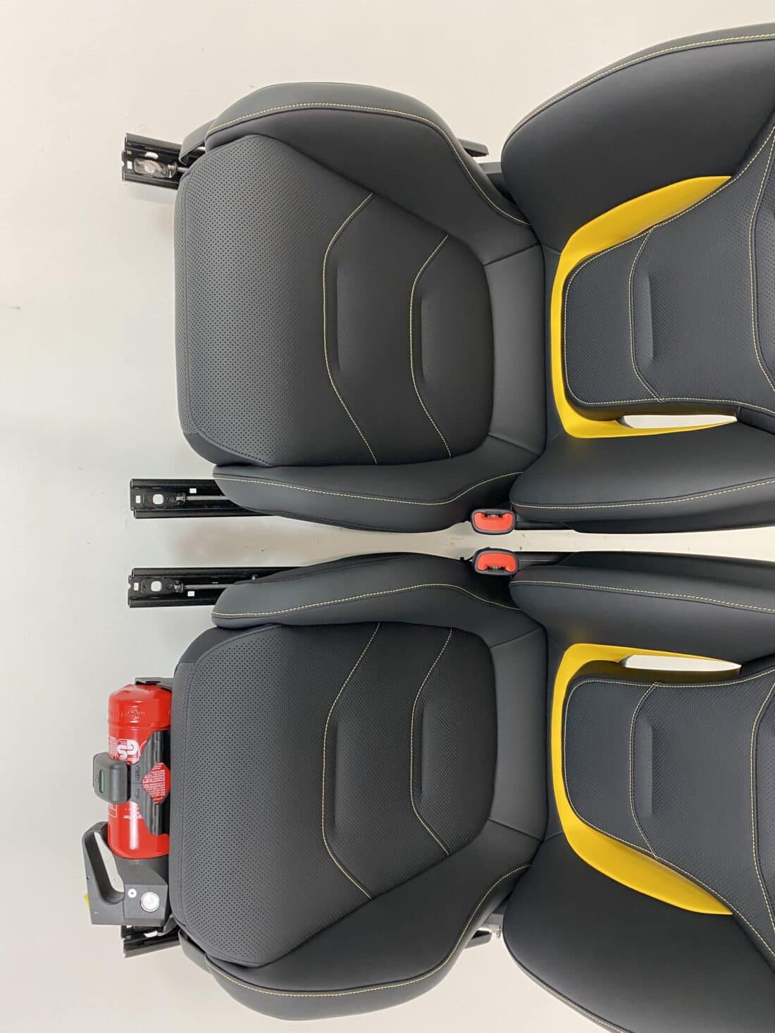 Mercedes Benz C Klasse Amg Performance Stoelen W206 Zwart Leder Met Gele Details