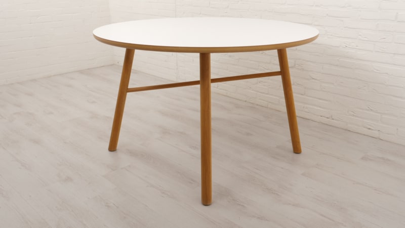 Trp Post Container Data Trp Post Id 6200 Round Dining Table Danish Design White Leaf Oak Frame Trp Post Container Data