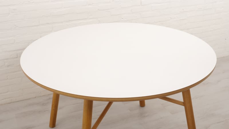 Trp Post Container Data Trp Post Id 6200 Round Dining Table Danish Design White Leaf Oak Frame Trp Post Container Data