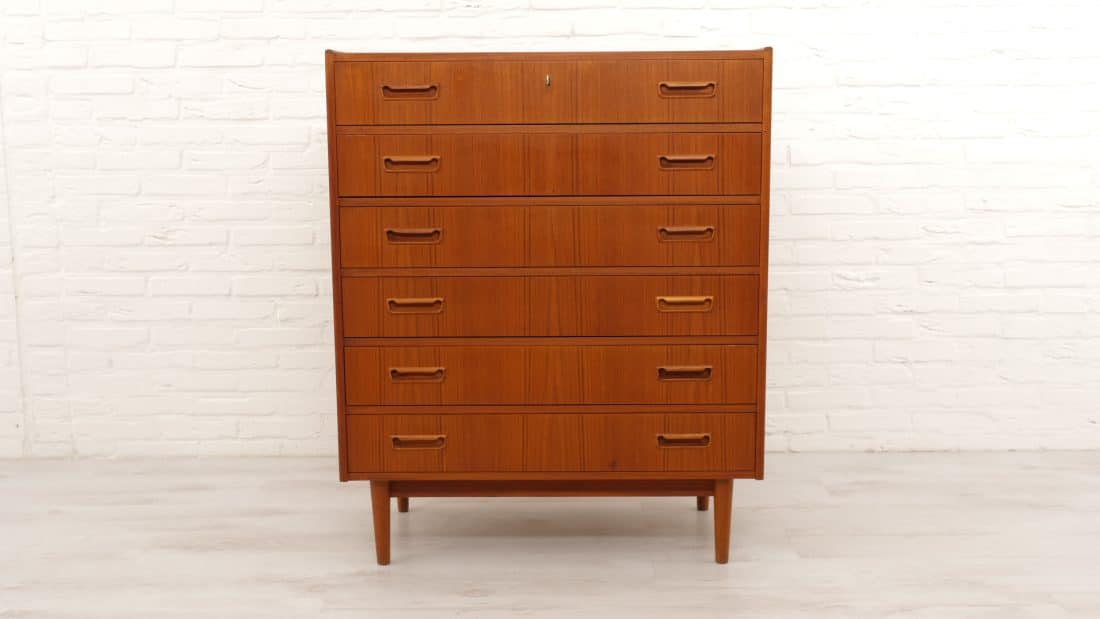Trp Post Container Data Trp Post Id 6129 Danish Drawer Cabinet Teak Tibergaard 6 Drawers Trp Post Container