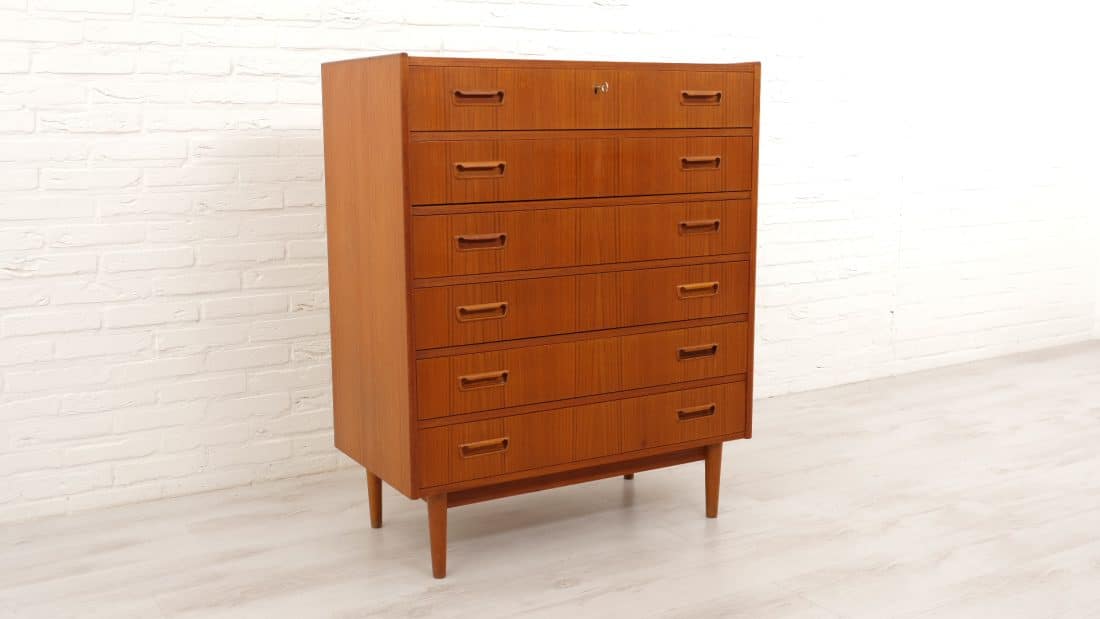 Trp Post Container Data Trp Post Id 6129 Danish Drawer Cabinet Teak Tibergaard 6 Drawers Trp Post Container