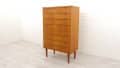 Dresser High Light Teak Subtle Wooden Handles 1960s