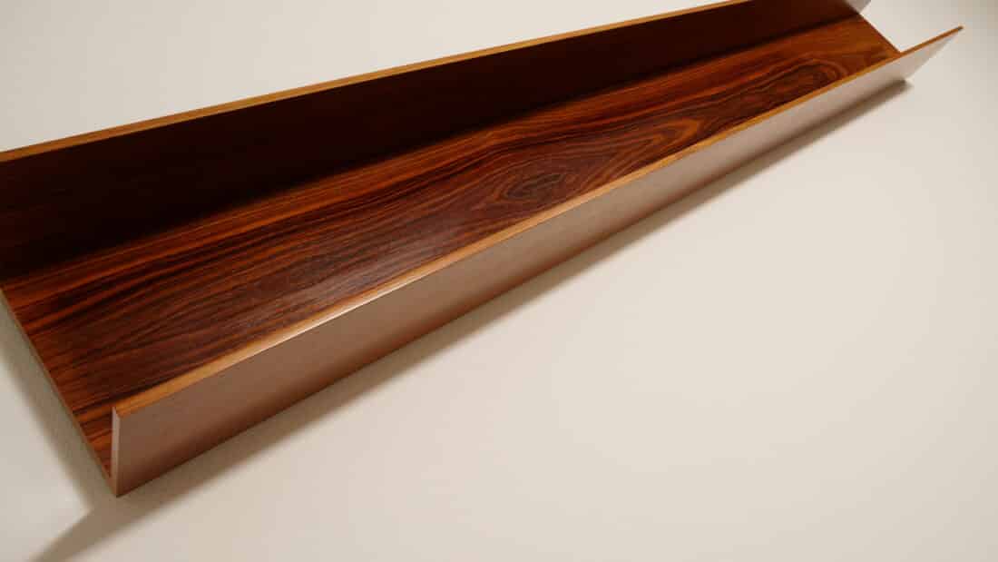 Vintage Boekenplank In Palissander Wandplank Walter Wirz Voor Wilhem Renz 240 Cm