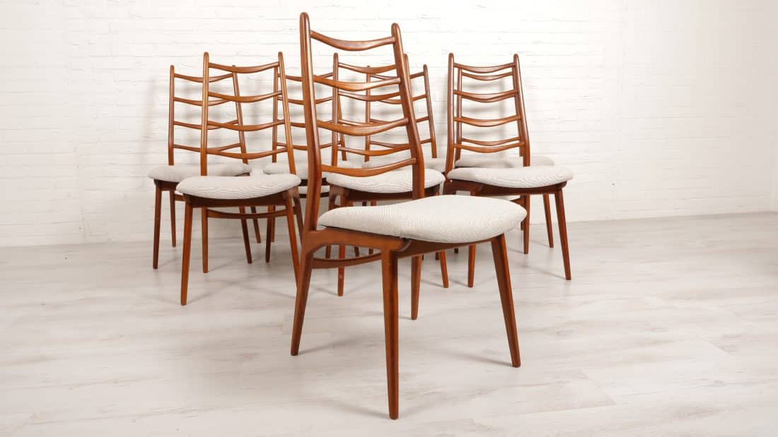 Trp Post Container Data Trp Post Id 7796 Set Of 8 Dining Chairs High Back Reupholstered Off White Teak Trp Post Container