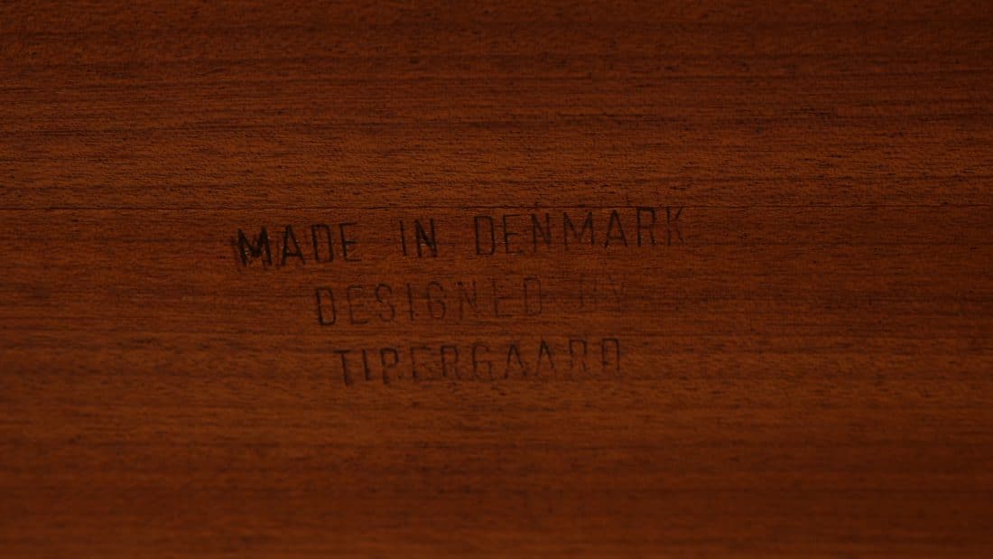 Vintage Bureau Gunnar Nielsen Tibergaard Deens Teak Mid Century