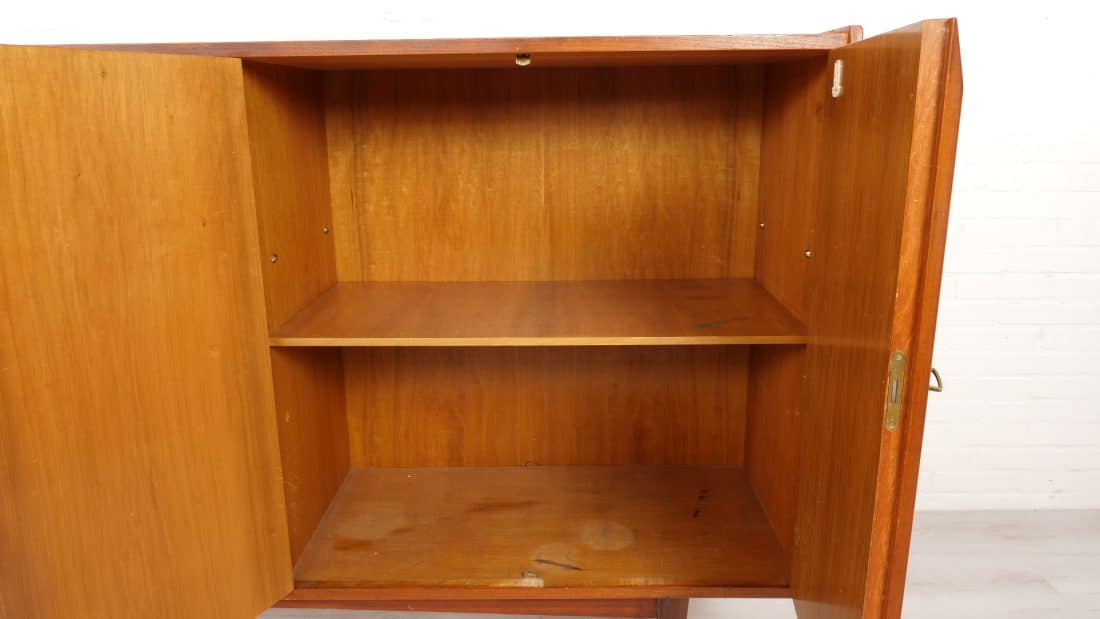 Highboard Wandkast Teak 1960s