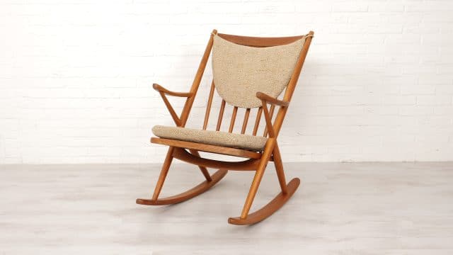 Rocking Chair Vintage Design Danois Bramin Frank Reenskaug Teck