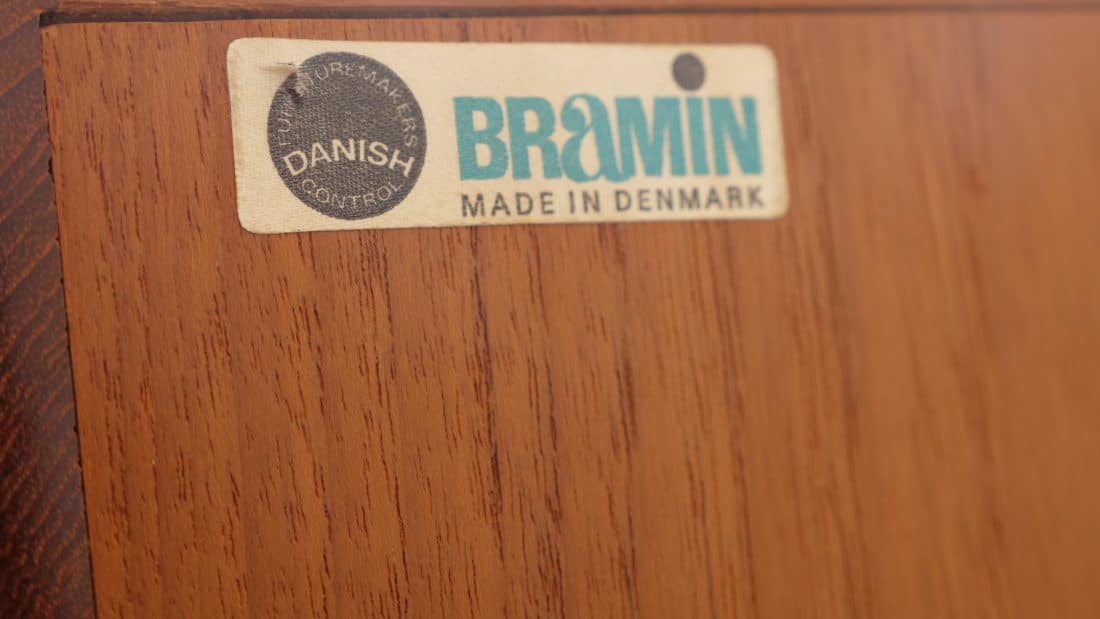 Vintage Dressoir Bramin Teak H W Klein 225 Cm