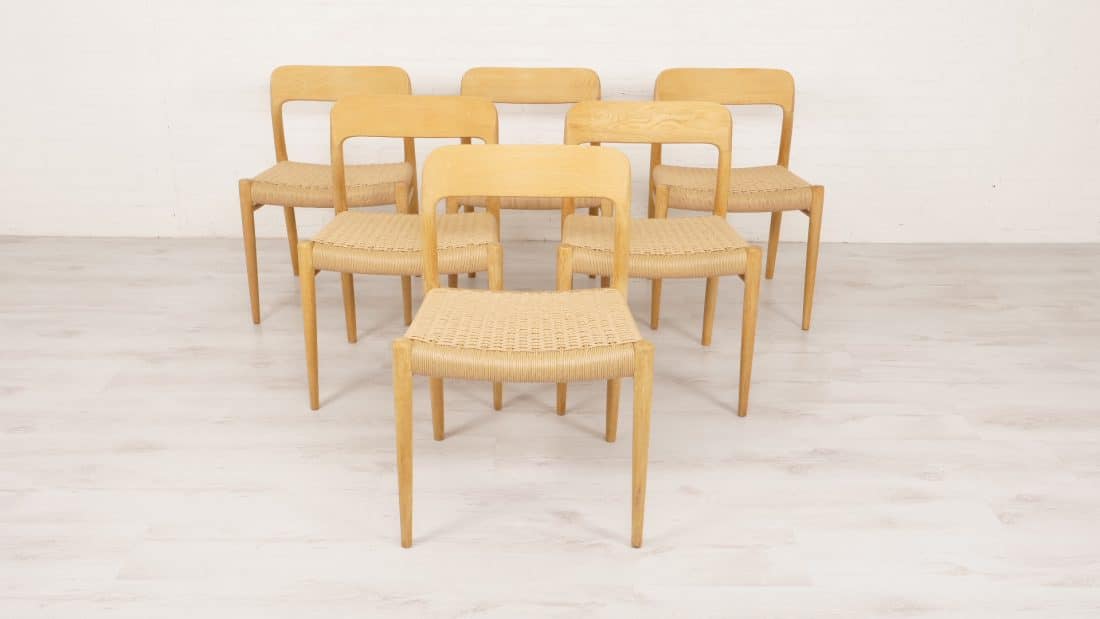 Trp Post Container Data Trp Post Id 9983 6 X Dining Chairs Niels Otto Mller Model 75 Oak Trp Post Container