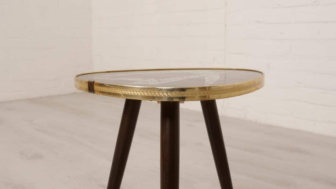 Trp Post Container Data Trp Post Id 10845 Plant Table Vintage Glass Brass Edge Side Table Trp Post Container