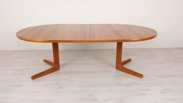 Vintage Uitschuifbare Eettafel C J Rosengaarden Teak Deens 221 Cm