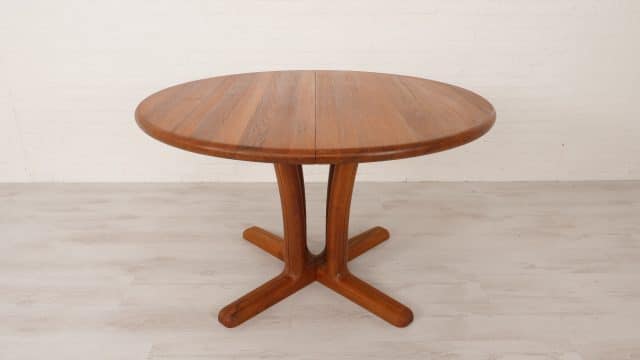 Table à manger extensible vintage Dyrlund Teck danois 170 Cm