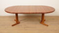 Vintage uitschuifbare ronde eettafel | Dyrlund | Massief teak | Deens |