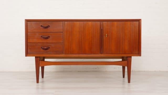 Buffet vintage en teck Heinrich Althoff 135 Cm