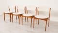 4 X Dining chairs Erik Buch Model 49 Teak Restored