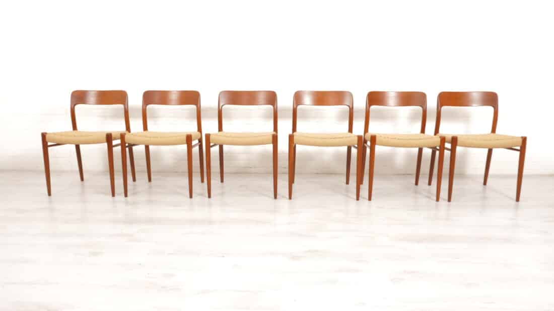 Trp Post Container Data Trp Post Id 11721 Set Of 6 Vintage Dining Chairs Niels Otto Mller Model 75 Papercord Teak Restored Trp Post Container