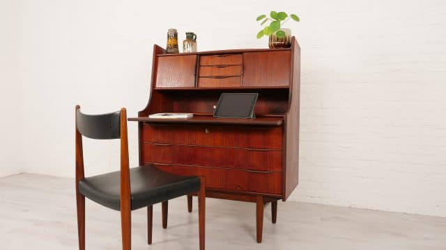 Vintage Secretaire Teak 95 Cm