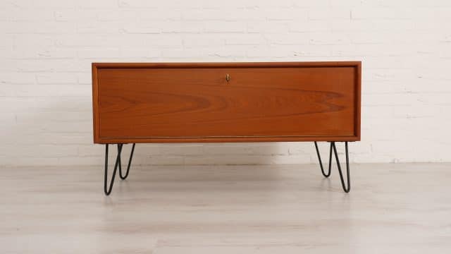 Vintage Wandkastje Teak Heinrich Riestenpatt 100 Cm