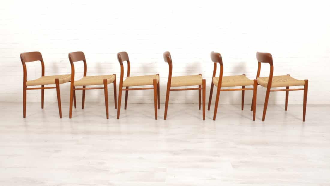 Trp Post Container Data Trp Post Id 11721 Set Of 6 Vintage Dining Chairs Niels Otto Mller Model 75 Papercord Teak Restored Trp Post Container