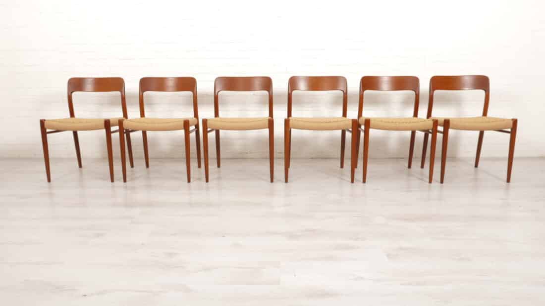 Trp Post Container Data Trp Post Id 11721 Set Of 6 Vintage Dining Chairs Niels Otto Mller Model 75 Papercord Teak Restored Trp Post Container