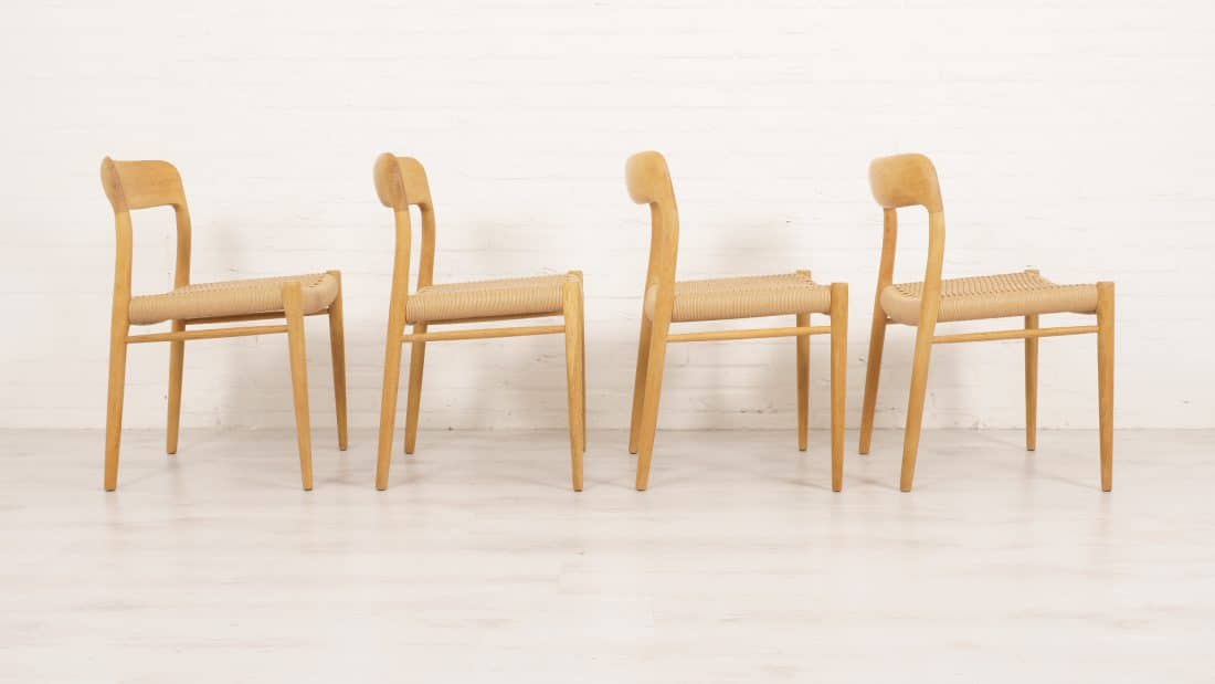 Trp Post Container Data Trp Post Id 11607 4 Niels Otto Moller Model 75 Oak Dining Chairs Trp Post Container