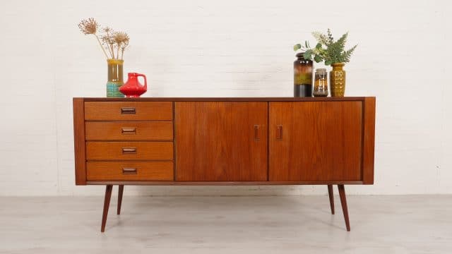 Vintage Teak Sideboard Dutch Design Topform 170 Cm