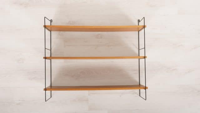 Vintage Wall Rack Wall Shelf Teak 3 Shelves