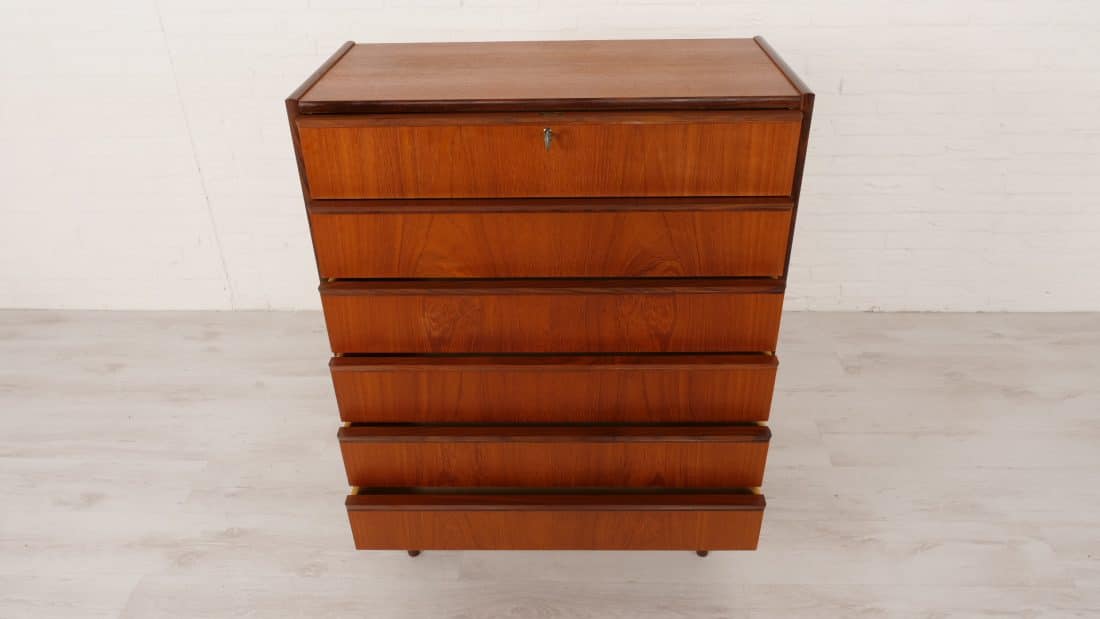 Trp Post Container Data Trp Post Id 12186 Vintage Danish Teak Chest of Drawers 6 Drawers 110 Cm Trp Post Container