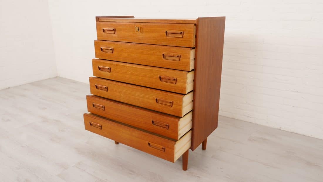 Trp Post Container Data Trp Post Id 12120 Vintage Danish Teak Chest of Drawers 6 Drawers 100 Cm Trp Post Container