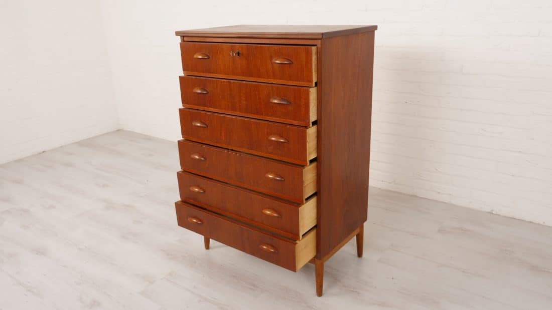 Trp Post Container Data Trp Post Id 12086 Drawer Cabinet Danish Design Teak 6 Drawers 106 Cm Trp Post Container