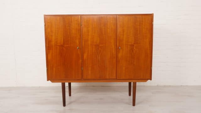 Vintage Highboard Servieskast Teak