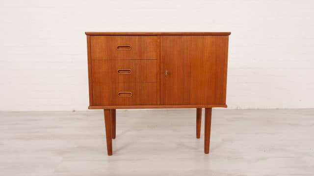 Vintage Danish Cabinet 3 Drawers Teak