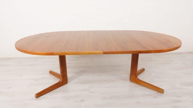 Vintage Extendable Dining Table C J Rosengaarden Teak Danish 221 cm