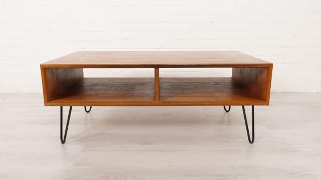 Vintage Coffee Table TV Furniture Teak Heinrich Riestenpatt