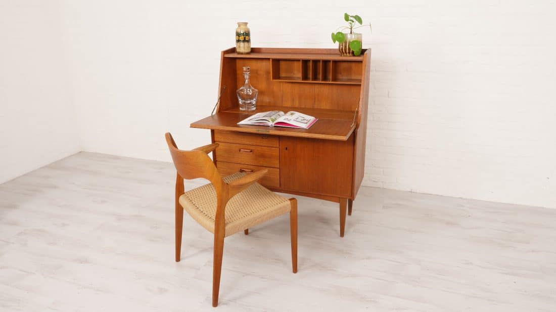 Trp Post Container Data Trp Post Id 13412 Vintage Secretaire Teak Vkw Mobel 96 Cm Trp Post Container