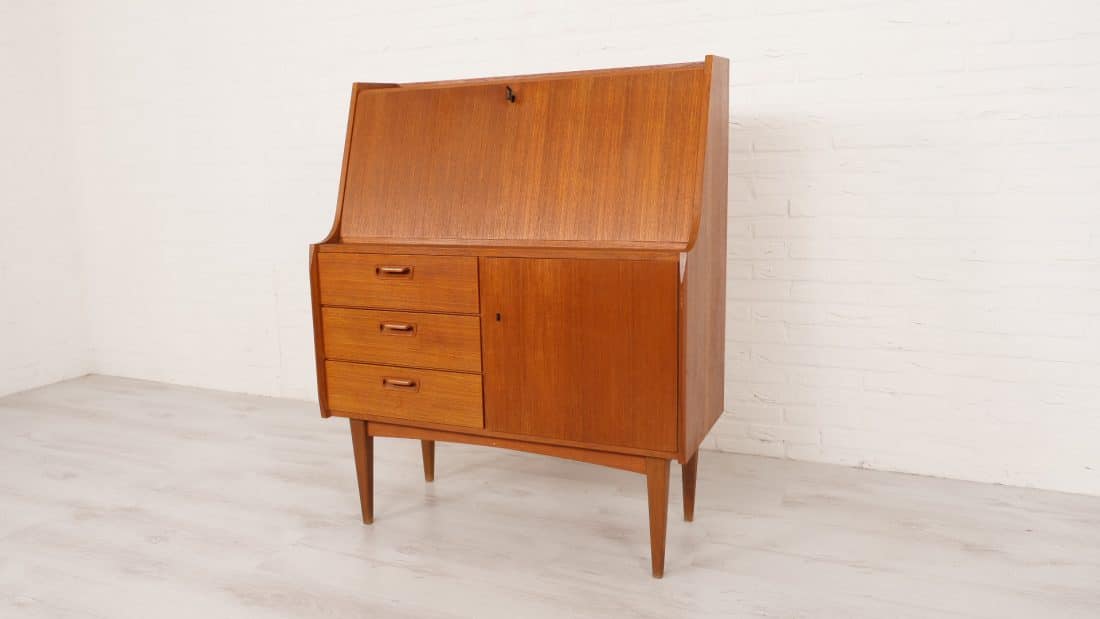 Trp Post Container Data Trp Post Id 13412 Vintage Secretaire Teak Vkw Mobel 96 Cm Trp Post Container