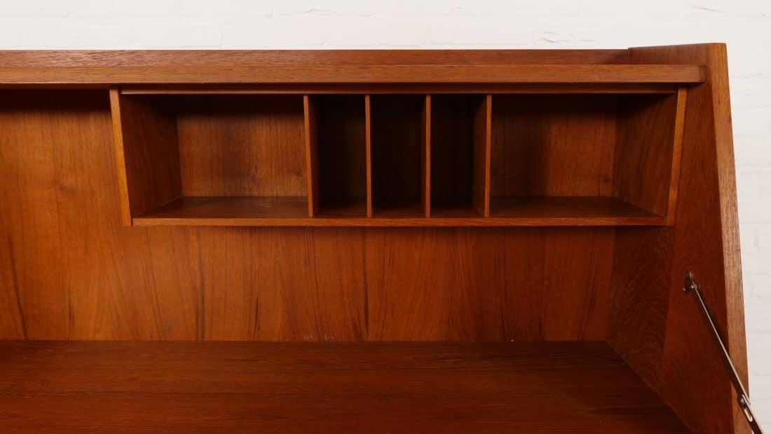 Vintage Secretaire Teak Vkw Mobel 96 Cm