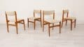 4 X Dining chairs Erik Buch Teak