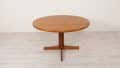 Vintage Round Dining Table Extendable Swedish 120 Cm