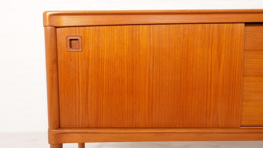 Vintage Dressoir Teak Bramin H W Klein 225 Cm