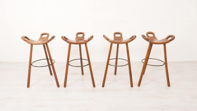 4x Tabouret de bar Sergio Rodrigues Marbella