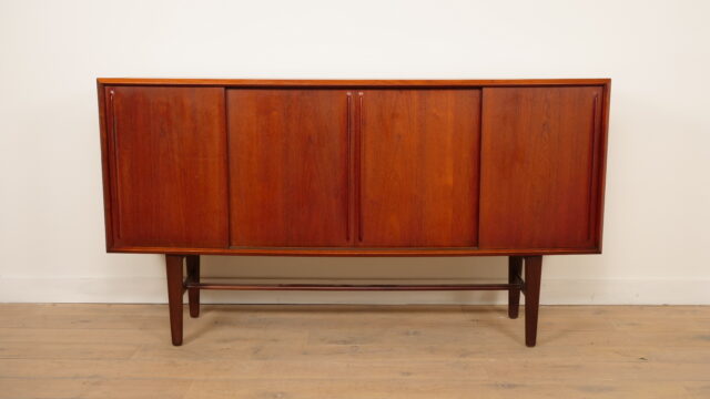Vintage Highboard Teak Arne Vodder Voor H P Hansen 200 Cm