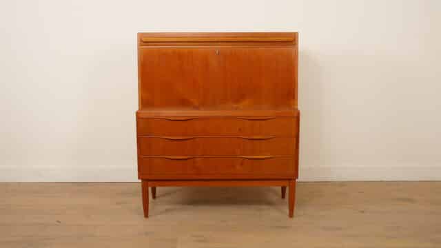 Vintage Secretaire Erling Torvits Teak 104 Cm